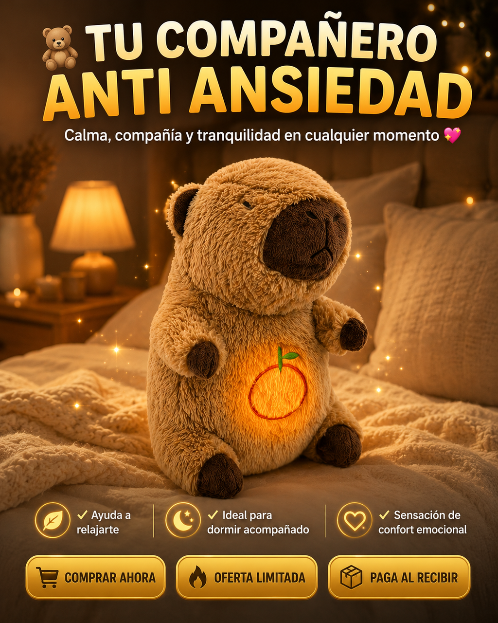 🐹💤 CAPYBARA ANTI ANSIEDAD - 🎁 50% DE DESCUENTO 🎁