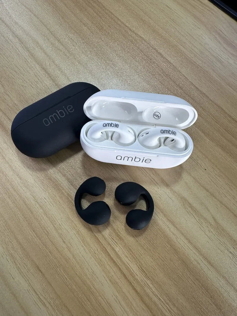 Auriculares Ambie Negros con Estuche de Carga Premium 🔥
