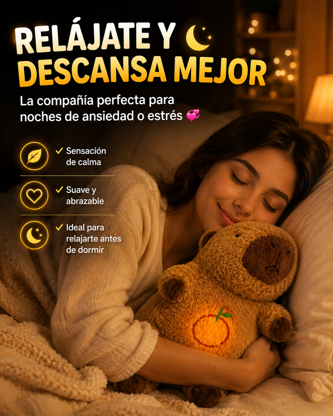 🐹💤 CAPYBARA ANTI ANSIEDAD - 🎁 50% DE DESCUENTO 🎁